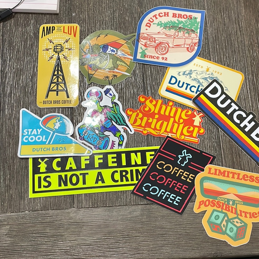 Dutch Bros stickers